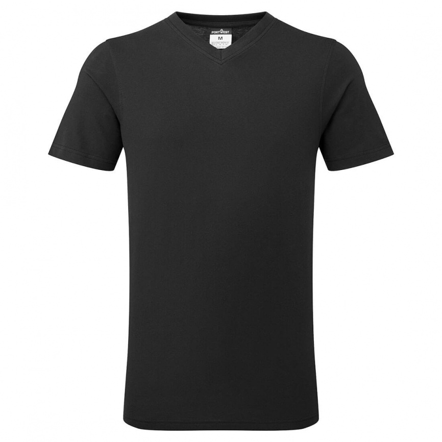 Plain black v neck t shirt for men deals
